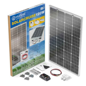 Kit caravana Painel solar 120W 12V + controlador + 4m cabo - Xunzel