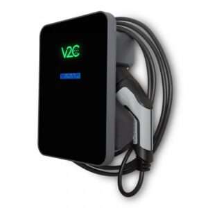 Carregador Wallbox P/ Carros elétricos 7.4kW monofásico Cabo Tipo2 5m Wifi TRYDAN V2C