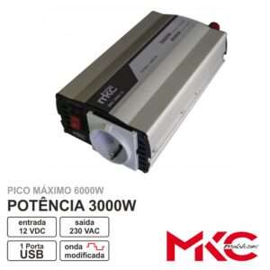 Inversor 12V-230V 3000W Onda Modificada