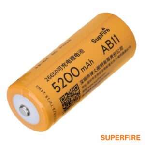 Pilha Lítio 26650 3.7V 5200mAh SUPERFIRE