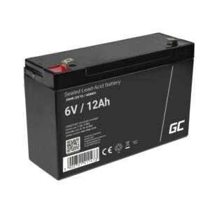 Bateria Chumbo Gel AGM 6V 12Ah GREEN CELL