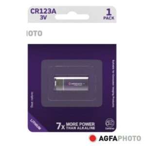Pilha Lithium CR123A 3V 1x Blister AGFAPHOTO