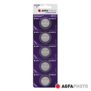 Pilha Lithium Botão CR2450 3V 5x Blister AGFAPHOTO