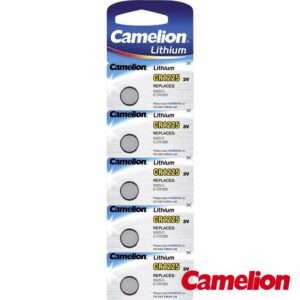 Pilha Lítio Botão CR1225 3V 50mA 5x Blister CAMELION