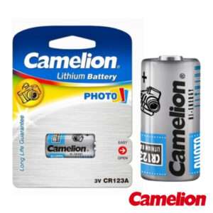 PILHA LITHIUM CR123A 3V 1300MA BLISTER CAMELION