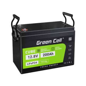 Bateria Lítio Compacta 12V 200Ah LiFePO4 Smart BMS GREEN CELL