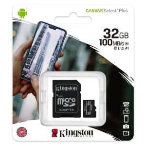 Cartão de memória microSD 32GB Canvas Select Plus SDCS2/32GB Kingston