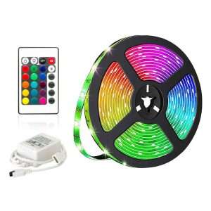 Kit Fita 90 LED 5050 RGB 3m 12V Comando IR IP20 AVIDE