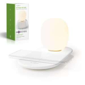 Luz de Presença LED Tátil C/ Carregador QI 10W NEDIS