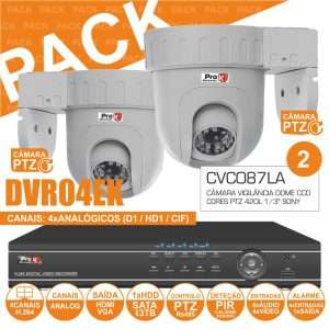 PACK de Vigilância 2 Câmaras CVC087LA + DVR04EK - ProK