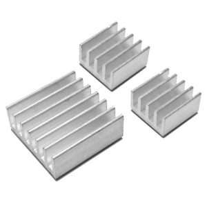 Kit 3 Dissipadores alumínio para Raspberry Pi