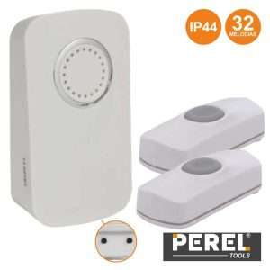 CAMPAINHA S/ FIOS C/ 2 COMANDOS 32 TONS IP44