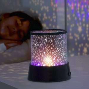 LUZ DE PRESENÇA LED C/ PROJEÇÃO DE ESTRELAS