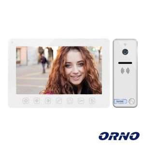 Vídeo Porteiro C/ Lcd 7" Cores LEDS Branco ORNO