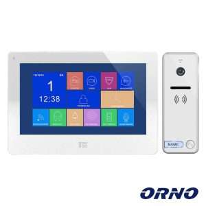 Vídeo Porteiro C/ Lcd 7" Cores LEDS Branco ORNO