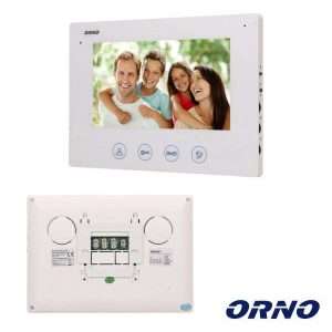 Monitor P/ Vídeo Porteiro 7" Branco CERES ORNO