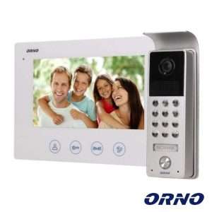 Vídeo Porteiro C/ Lcd 7" Cores LEDS IR Branco ORNO