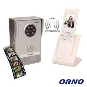 Vídeo Porteiro C/ Lcd 2.4" Cores LEDS Branco ORNO