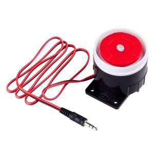 SIRENE PEQUENA 9-12V 120DB C/ FICHA JACK 3.5MM