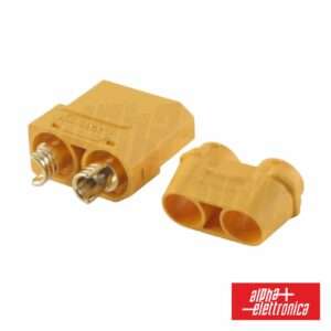 Ficha XT90 F?mea P/ Bateria ALPHA