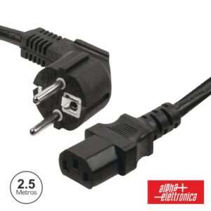 CABO ALIMENTA??O SCHUKO MACHO 3P / IEC C13 F?MEA 2.5M PRETO