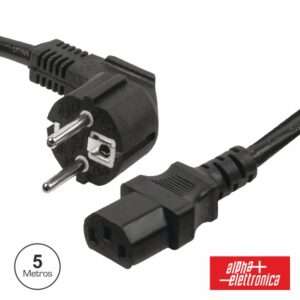 CABO ALIMENTA??O SCHUKO MACHO 3P / IEC C13 F?MEA 5M PRETO