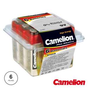 PILHA ALCALINA 9V/6LR61 6X BLISTER CAMELION
