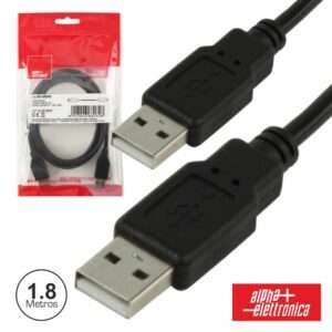 CABO USB-A 2.0 MACHO / USB-A MACHO 1.8M