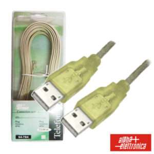 CABO USB-A 2.0 MACHO / USB-A MACHO 1.8M BLISTER