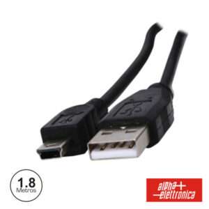 CABO USB-A 2.0 MACHO / MINI USB-B MACHO 1.8M