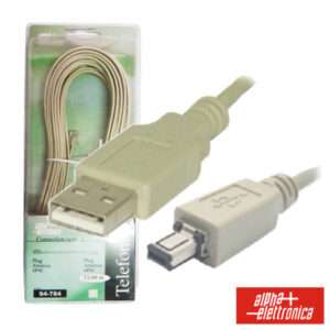 CABO USB-A 2.0 MACHO / MINI USB-A MACHO 1.8M BLISTER