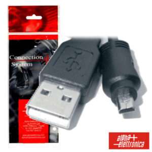 CABO USB-A 2.0 MACHO / MINI USB-B 4P MACHO 1.8M POLYBAG