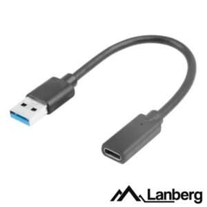 Cabo Adaptador USB-C 3.1 F?mea/USB-A Macho 15cm OTG LANBERG