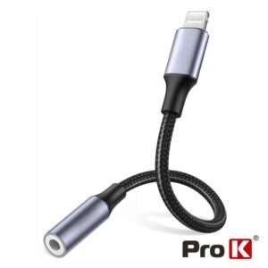 Cabo Adaptador Lightning Macho / Jack 3.5mm F?mea PROK