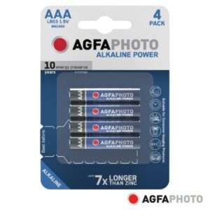 Pilha Alcalina LR03/AAA 1.5V 4x Blister POWER AGFAPHOTO