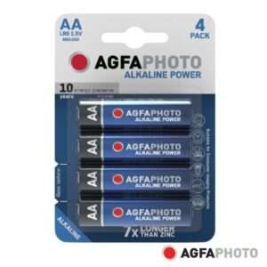 Pilha Alcalina LR6/AA 1.5V 4x Blister POWER AGFAPHOTO