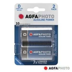 Pilha Alcalina LR20/d 1.5V 2x Blister POWER AGFAPHOTO