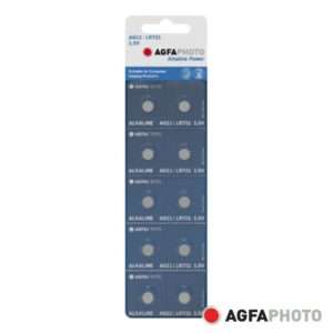 Pilha Bot?o Alcalina AG11 1.5V 10x Blister AGFAPHOTO