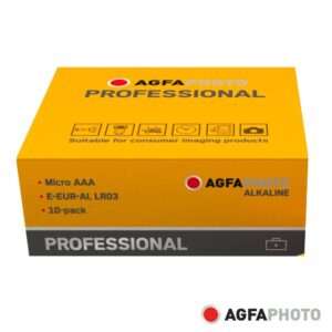 Pilha Alcalina AAA 1.5V 10x Industrial AGFAPHOTO