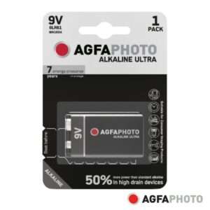 Pilha Alcalina 6LR61/9V 9V 1x Blister ULTRA AGFAPHOTO