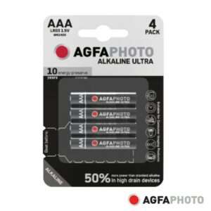 Pilha Alcalina LR03/AAA 1.5V 4x Blister ULTRA AGFAPHOTO