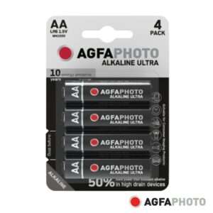 Pilha Alcalina LR6/AA 1.5V 4x Blister ULTRA AGFAPHOTO