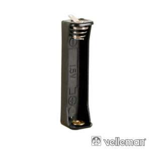 SUPORTE P/ 1 PILHA AAA C/ TERMINAIS P/ SOLDAR VELLEMAN