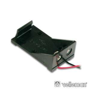 SUPORTE P/ 1 PILHA DE 9V C/ FIOS VELLEMAN