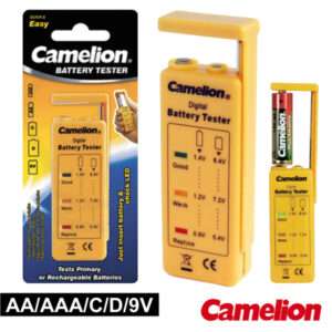 TESTADOR DE BATERIAS UNIVERSAL AA/AAA/C/D/9V CAMELION