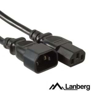 Cabo Alimenta??o Iec Macho / F?mea 1.8m Preto LANBERG