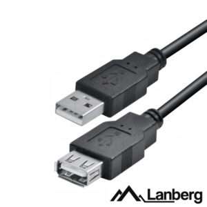 Cabo USB-A 2.0 Macho / USB-A F?mea 3m LANBERG