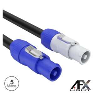 CABO ALIMENTA??O POWERCON SPEAKON MACHO/MACHO 5M AFXLIGHT