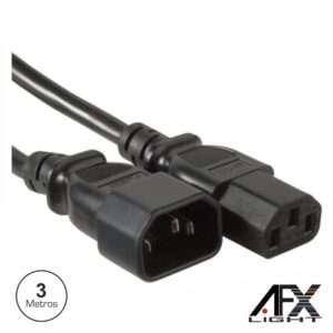 CABO ALIMENTA??O IEC MACHO / F?MEA 3M P/ PARLED710S AFXLIGHT
