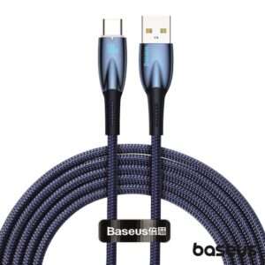 Cabo USB-A Macho P/ USB-C Macho 100W 2m Glimmer BASEUS